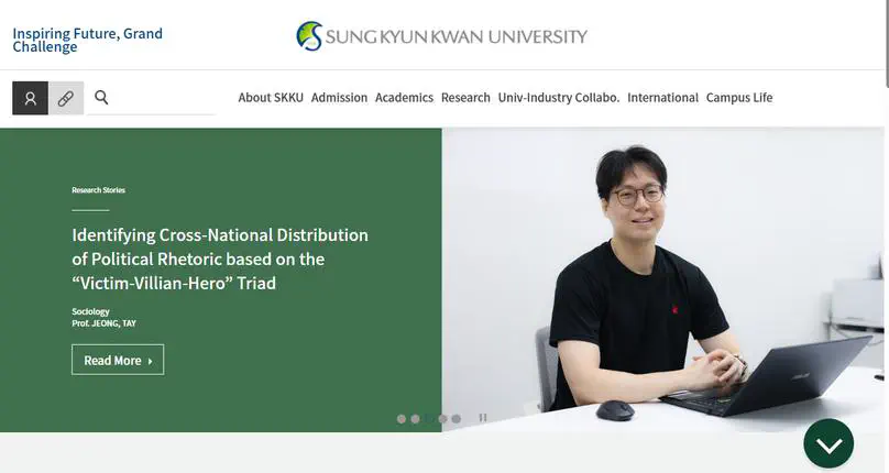 Research Featured on Sungkyunkwan University's Main Page Slider